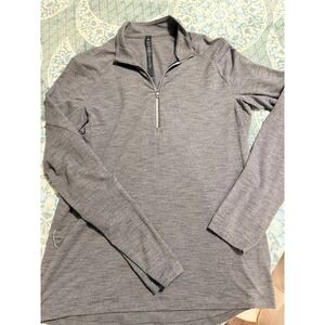NOT AVAIL Lululemon Mens Metal Vent Tech 1/2 Zip 2.0 Pullover Grey Heather Large
